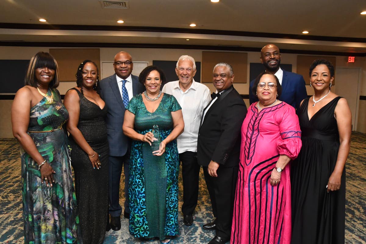 Robertson-Sylvester and some members of the managing committee (MC) and management from the Shipping Association of Jamaica: From left – Dionne Mason-Gordon, member services manager; Akeela Marin, senior manager, Business Development; Trevor Riley, consu