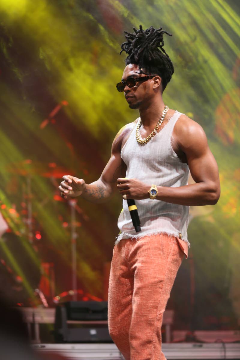 Right: D’Yani performing on Day 2 of Lost in Time Festival on Sunday at Hope Gardens. 