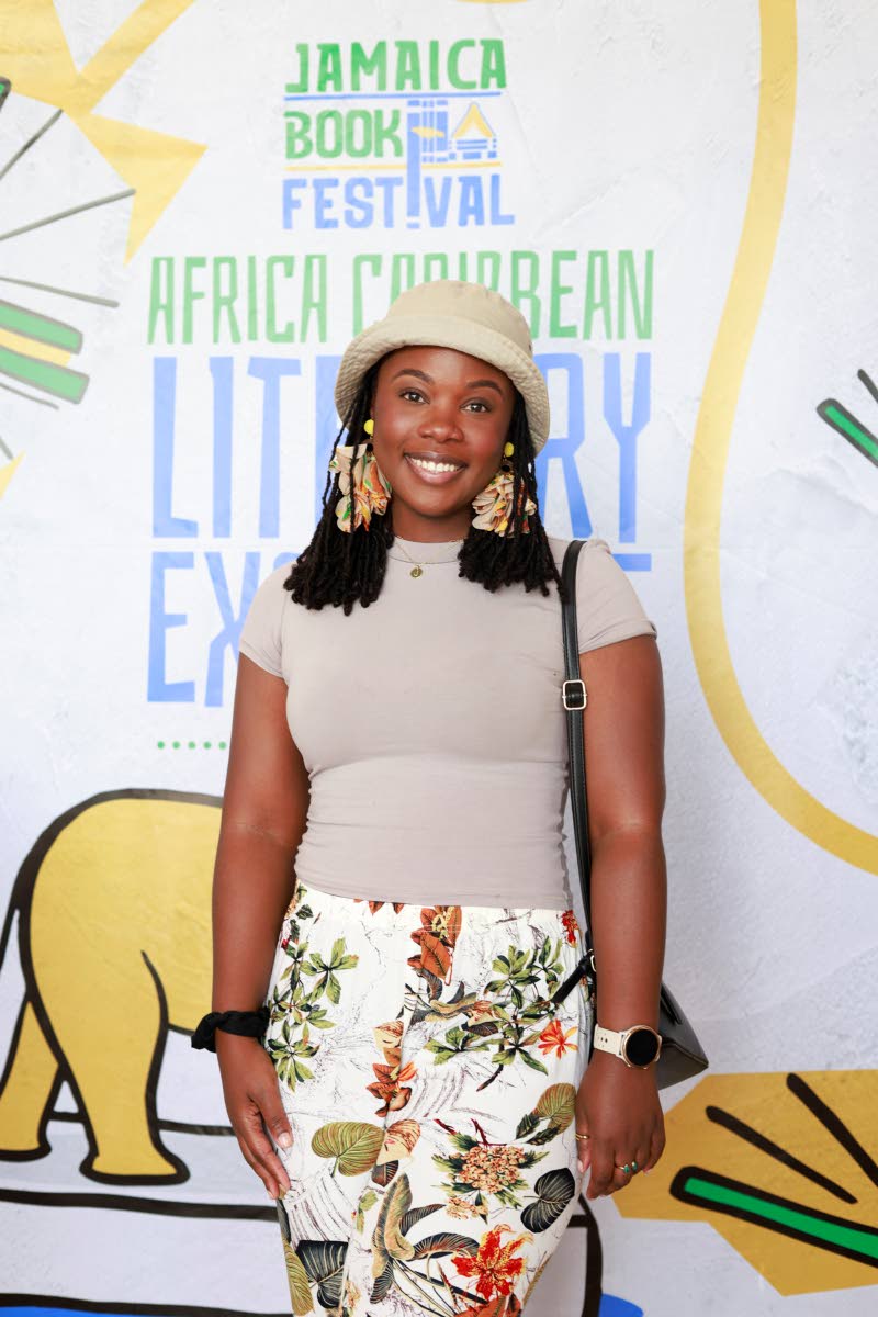 Rasida Pitter, marketer and data analyst, shows her flower power with floral trousers and statement earrings.