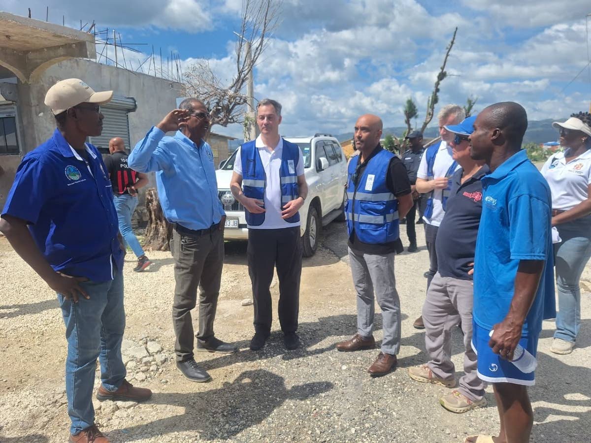 From left: Stephen Smykle, principal director of Capture Fisheries, Ministry of Agriculture and Fisheries; Dr Gavin Bellamy, chief executive officer of the National Fisheries Authority; Alexander De Croo, administrator of the United Nations Development Pro