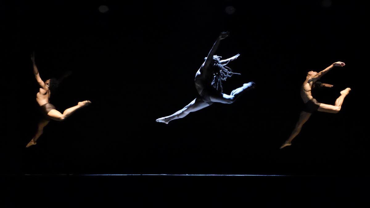 From left: Jevon Ferrill, Andrew Bailey and Joshua Craigie in Renée McDonald’s ‘One80’.