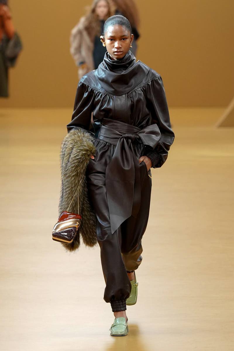 SAINT’s Dru Campbell hit the catwalk for Australian creative director Nicky Zimmermann’s eponymous brand’s collection staged inside Le Carreau du Temple last Monday at Paris Fashion Week.