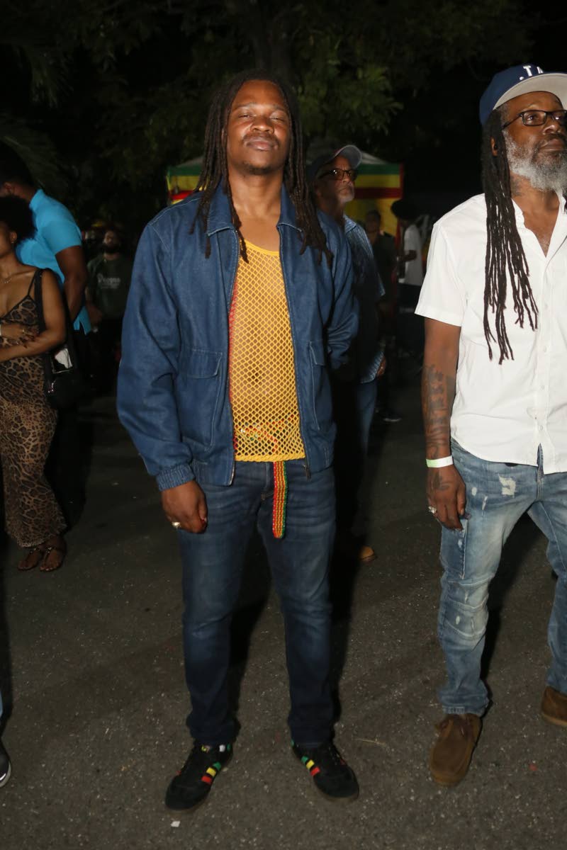 Reggae artiste Kumar Fyah shows support at the Old Soul Live Unplugged Tribute Concert marking the anniversary of the birthday of  the late Joseph ‘Jo Mersa’ Marley.