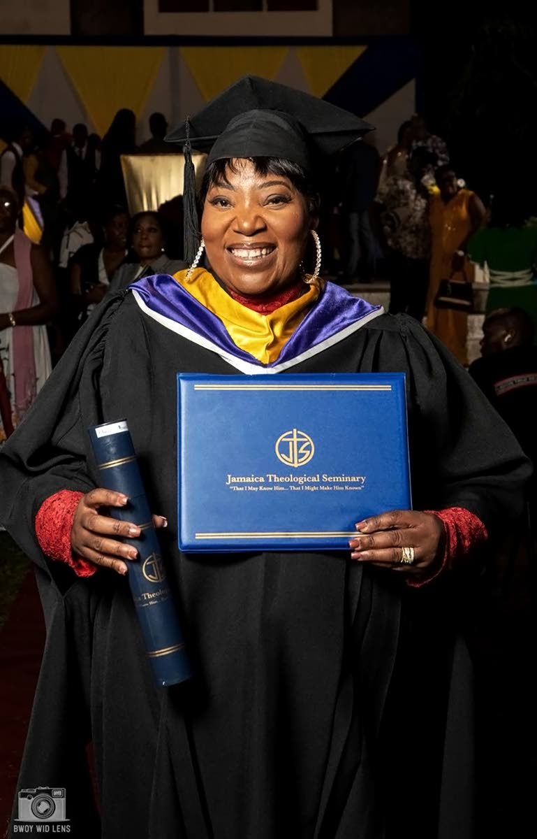 left: Detective Inspector Pilmar Powell, upon receiving her master’s in forensic psychology.