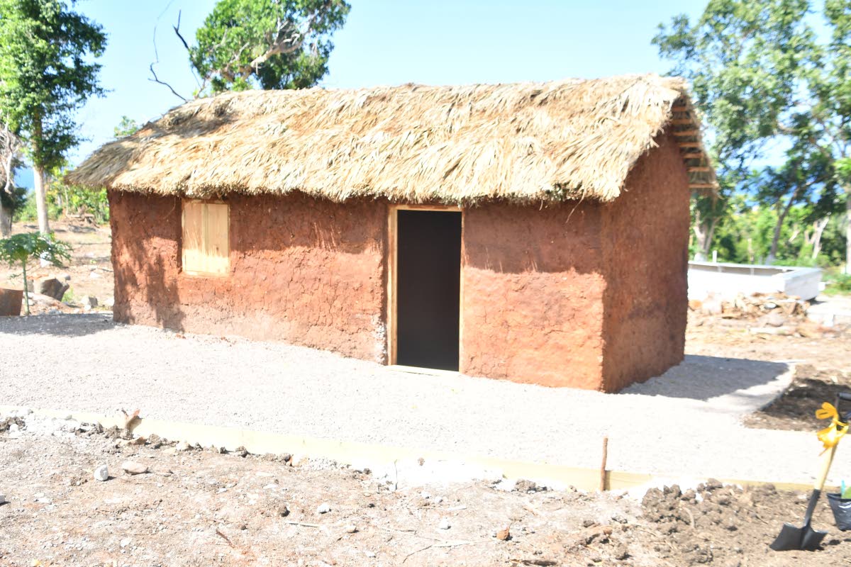 One of the two African-style houses constructed by the Ghana Army Engineer Reconstruction Team at Seville Heritage Park in St Ann, symbolising Jamaica’s enduring cultural and historical ties with Africa.