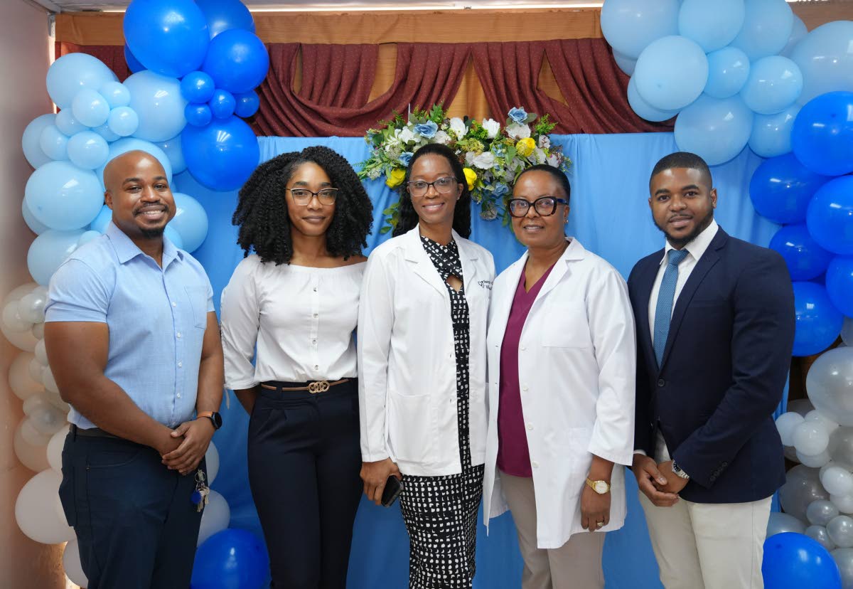 From left: Dr Jevonne McIntosh, medical officer in the Anesthesiology Department; Dr Amoy Ellis, medical officer in the A&E Department, Dr Natoya Hall-Okori, acting consultant in the A& E Department; Dr Andrea Johnson, A & E consultant and Dr O’Rane Thom