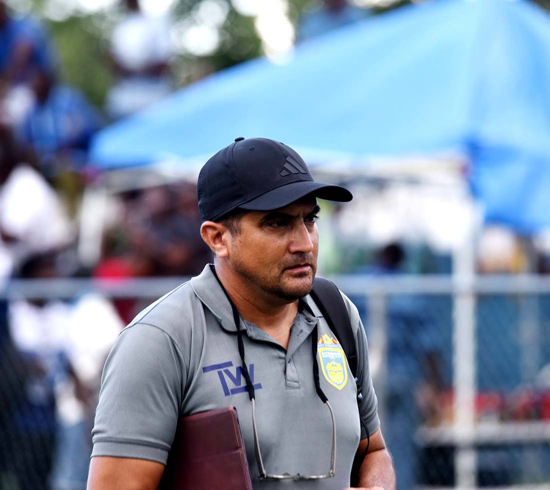 Waterhouse FC head coach Javier Ainstein.