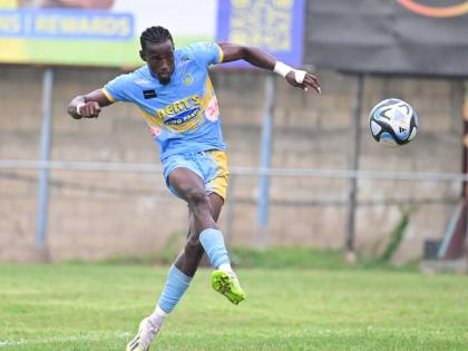 Waterhouse FC’s Javane Bryan ... scored his team’s winner. 