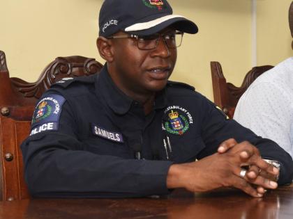 Senior Superintendent Eron Samuels, police commander for St James. 