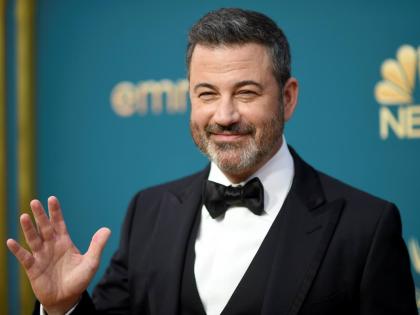 Jimmy Kimmel appears at the 74th Primetime Emmy Awards in in Los Angeles on Monday, Sept. 12, 2022. (Photo by Richard Shotwell/Invision/AP, File)