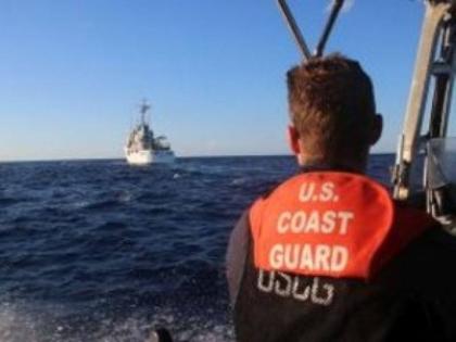 The US Coast Guard said the seized contraband was a result of two interdictions in the Caribbean Sea. 