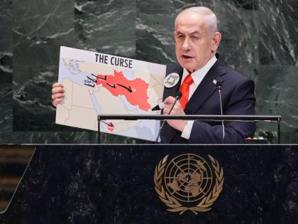 Israel Prime Minister Benjamin Netanyahu addresses the 80th session of the United Nations General Assembly on September 26, 2025. 