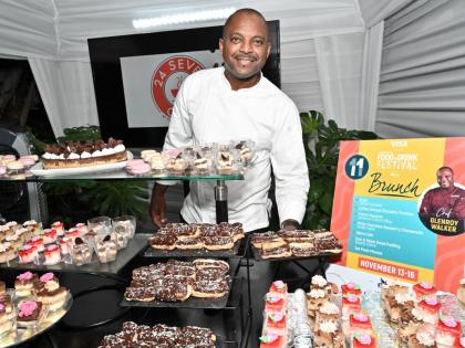 Chef Glenroy Walker presented the sweet side of brunch with these decadent desserts.