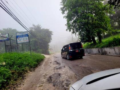 A section of the Montpelier roadway through Mt Carey in St James. Residents and motor vehicle operators have complained about the poor condition of the roadway, which is resulting in longer commute times.