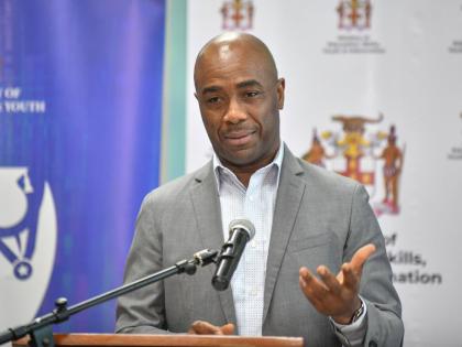 Dr Adrian Stokes, chairman of the Education Transformation Oversight Committee (ETOC), gives his update on the progress of the implementation of the recommendations from the Patterson Report at a press conference at the UWI Regional Headquarters in St Andr
