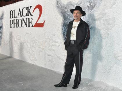 Ethan Hawke, who plays The Grabber arrives at a special screening of ‘Black Phone 2’ on Wednesday, October 8, at TCL Chinese Theatre in Los Angeles. 