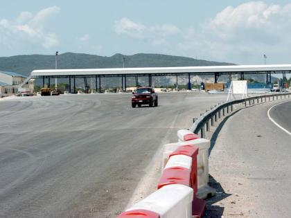 The toll booth at the Portmore leg of Highway 2000 in St Catherine. 
