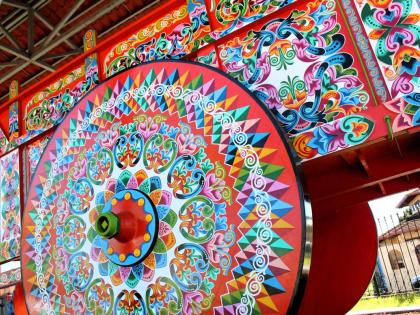 Las Carretas (oxcarts) are a national symbol of Costa Rica.