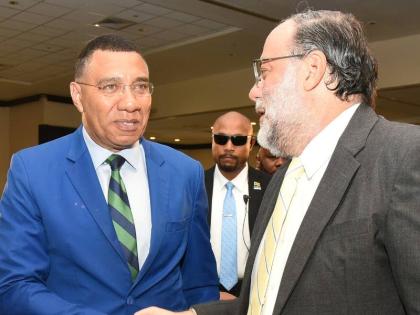 Prime Minister Dr Andrew Holness (left) and Opposition Leader Mark Golding. 