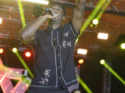 Romain Virgo performing at the Rise to the Occasion concert, a tribute to Sizzla Kalonji’s 30 yearrs in the music industry, held on Sunday, 
October 19.