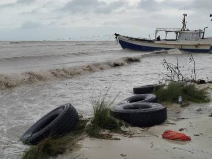 A beach in Rocky Point, on Jamaica’s south coast in Clarendon, on October 26, 2025.