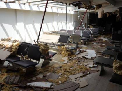 The section of the concourse housing gates 1 to 5 at Sangster International Airport in Montego Bay, which sustained significant damage during the passage of Hurricane Melissa on Tuesday, October 28, 2025.