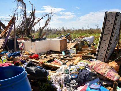 Devastation caused by Hurricane Melissa.