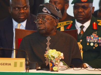 Nigerian President Bola Ahmed Tinubu attends an ECOWAS meeting in Abuja, Nigeria, Sunday, June 22, 2025. (AP Photo/Olamikan Gbemiga, File)