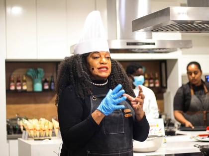 Chef Jacqui Tyson is committed to providing hot and ready meals for those living in western Jamaica. 