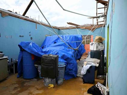 A house in Robins River, Westmorland that lost the roof when Hurricane Melissa hit.