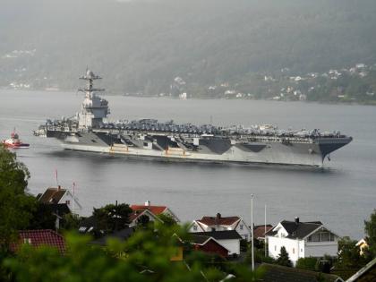 American aircraft carrier USS Gerald R. Ford.