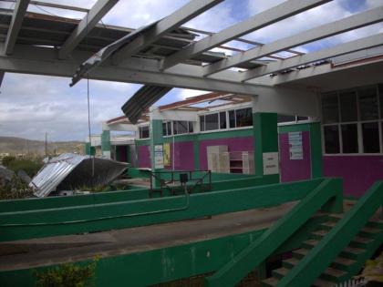 The William Knibb Memorial High School in Falmouth, Trelawny, suffered significant damage during the passage of Hurricane Melissa on October 28.
