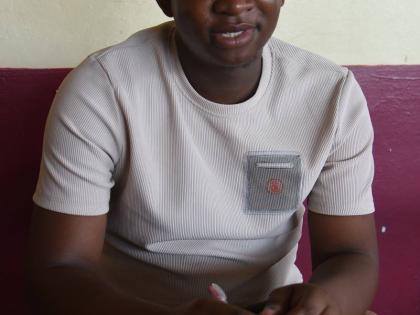 Jamar Grant, who started having classes at Godfrey Stewart High in Savanna-la-Mar, Westmoreland, for children sheltering at the school.