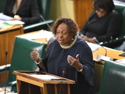Minister of Culture, Gender, Entertainment and Sport, Olivia Grange pays tribute to the late cultural icon James 'Jimmy Cliff' Chambers on Tuesday in the House of Representatives. 