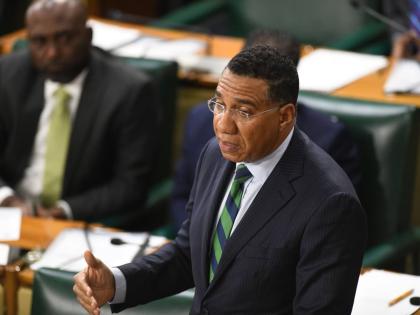 Prime Minister Dr Andrew Holness speaking in the House of Representatives on Tuesday.