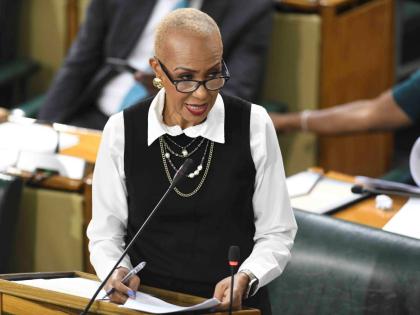 Minister of Finance and the Public Service, Fayval Williams 