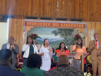 Osanna Praise leading the praise and worship segment during Divine Service  at Meadowvale SDA Music Day on Saturday, November 29.