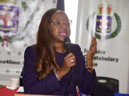 Sergeant Arleen McBean, chairman of the Jamaica Police Federation.