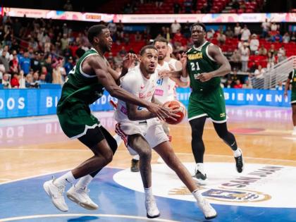 FIBA Americas World Cup qualification action between Jamaica and Puerto Rico at the Coliseo Roberto Clemente in San Juan, Puerto Rico, on Monday.