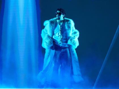 Bad Bunny performs during the iHeartRadio Music Awards in Los Angeles on March 17, 2025. 