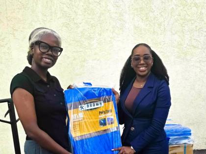 In support of ongoing national recovery efforts after Hurricane Melissa, Pan Jamaica Group, through the C.B. Facey Foundation, has donated 100 tarpaulins to the Ministry of Labour and Social Security’s ongoing Tarpaulin Drive. The supplies will be deploy