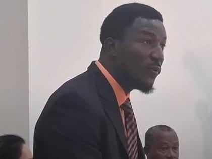 Councillor for the Frome Division in Westmoreland, Lidden Lewis, speaking at the monthly meeting of the Westmoreland Municipal Corporation on December 11, 2025.