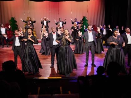  The Jamaica Youth Chorale performing at its Christmas Joy concert in 2024.