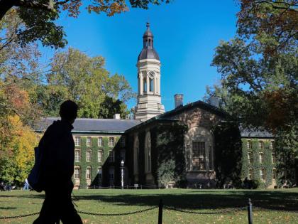  Nassau Hall at Princeton University is seen, Oct. 8, 2024, in Princeton, N.J. 
