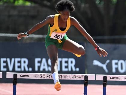 St Jago’s Alyssa Carty ditched the 400-metre hurdles for the 300 metres at the Wesley Powell Benjamin track and field meet at Excelsior High School on Saturday, finishing second in the event, clocking 44.11 seconds. 