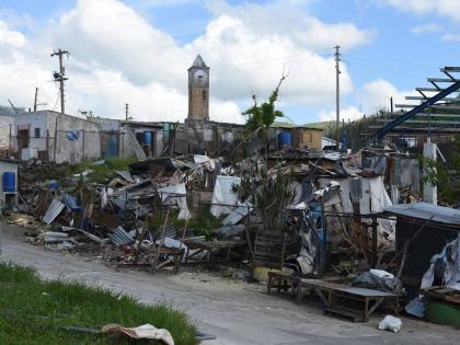 Debris littered the town of Lewisville, in St. Elizabeth, more than a month after the passage of Hurricane Melissa in October 2025.