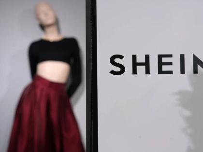 Clothes by Chinese company Shein are seen in the BHV (Bazar de l’Hotel de Ville) department store, Tuesday, November 4, 2025 in Paris.