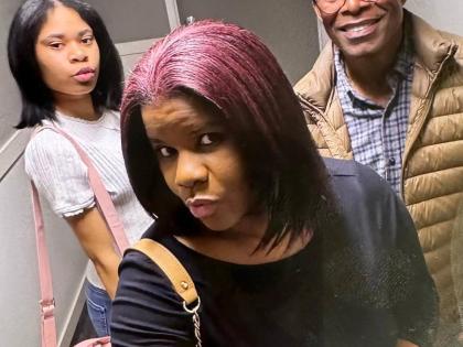 Cherre Crawford, her husband Rick and daughter Kyra-Leigh.