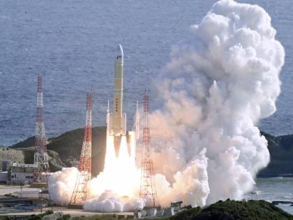 The H3 rocket (8th) by the Japan Aerospace Exploration Agency, carrying a navigation satellite, is launched from the Tanegashima Space Center in Minamitane, Tanegashima island, southern Japan, on Monday, December 22.  