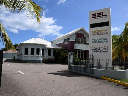 The offices of Stocks and Securities Ltd on Hope Road in St Andrew in 2023.